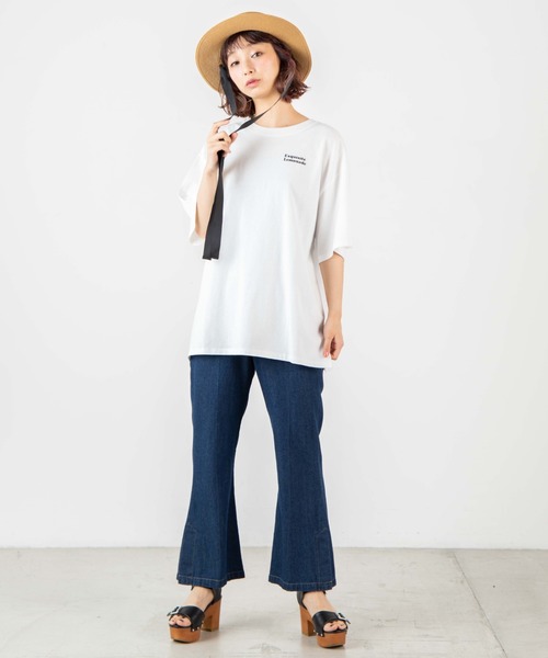 WEGO（ウィゴー）の「WEGO/メッセージバックプリントTシャツ（Tシャツ/カットソー・レディース・ホワイト/グリーン系その他・FREE）」の19枚目の写真