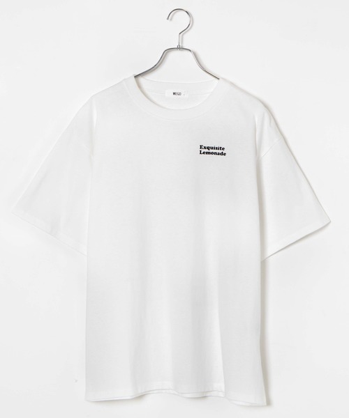 WEGO（ウィゴー）の「WEGO/メッセージバックプリントTシャツ（Tシャツ/カットソー・レディース・ホワイト/グリーン系その他・FREE）」の3枚目の写真