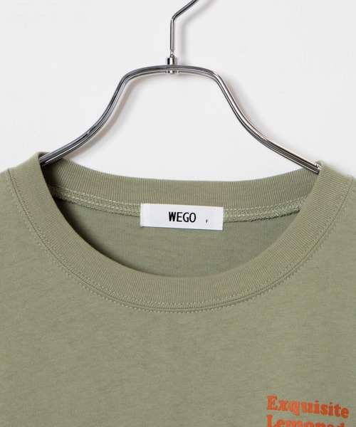 WEGO（ウィゴー）の「WEGO/メッセージバックプリントTシャツ（Tシャツ/カットソー・レディース・ホワイト/グリーン系その他・FREE）」の4枚目の写真
