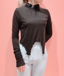 lilLilly | シースルーガータートップス(Tシャツ/カットソー)