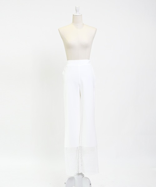 Narcissus(ナルシス)の「【Narcissus】メッシュパンツ(その他パンツ・レディース・ホワイト/ブラック・36)」の8枚目の写真