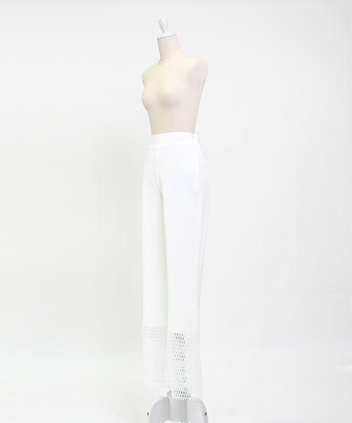 Narcissus(ナルシス)の「【Narcissus】メッシュパンツ(その他パンツ・レディース・ホワイト/ブラック・36)」の7枚目の写真