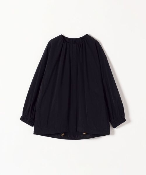 SHIPS any(シップス エニィ)の「SHIPS any:フラットライトブルゾン(ノーカラージャケット・レディース・ベージュ/ブラック・ONE SIZE)」の15枚目の写真