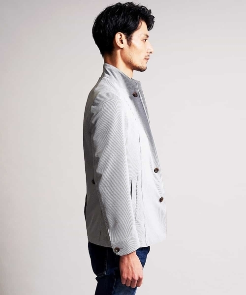 MICHEL KLEIN HOMME (ミッシェルクランオム)の「ジャケット(クールマックスサッカー)(その他アウター・メンズ・ベージュ/ライトグレー・46/48/51)」の10枚目の写真
