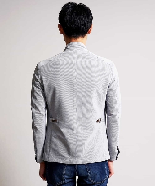 MICHEL KLEIN HOMME (ミッシェルクランオム)の「ジャケット(クールマックスサッカー)(その他アウター・メンズ・ベージュ/ライトグレー・46/48/51)」の11枚目の写真