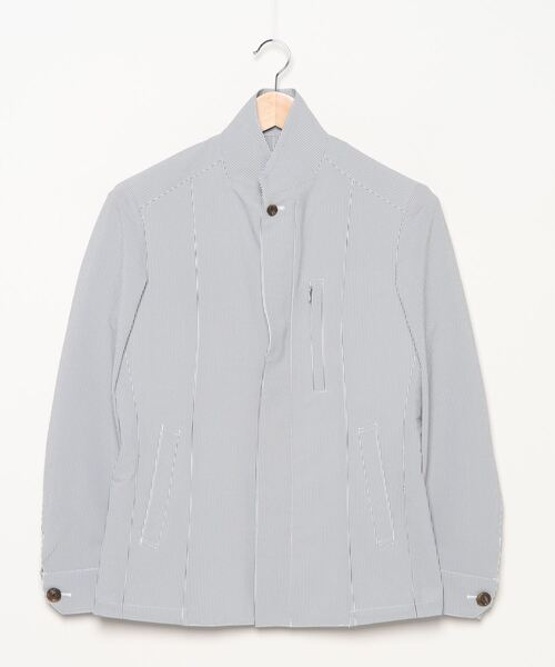 MICHEL KLEIN HOMME (ミッシェルクランオム)の「ジャケット(クールマックスサッカー)(その他アウター・メンズ・ベージュ/ライトグレー・46/48/51)」の3枚目の写真