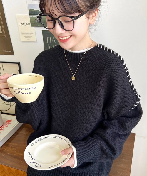 美品 音符 セーター 黒 白 M オーバーサイズ rock バンド 美品 音符 セーター 黒 白 M オーバーサイズ rock バンド