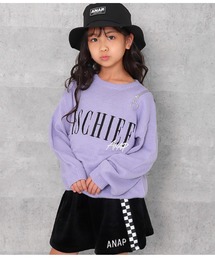 ANAP kids | 肩ジップ刺繍ニットトップス(ニット/セーター)