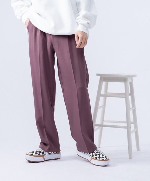 kutir（クティール）の「着回し抜群2タックストレートパンツ（その他パンツ・メンズ・ブラック/パープル/オフホワイト/ダークブルー・SMALL/MEDIUM/LARGE）」の4枚目の写真