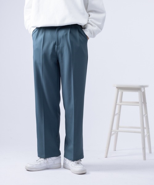 kutir（クティール）の「着回し抜群2タックストレートパンツ（その他パンツ・メンズ・ブラック/パープル/オフホワイト/ダークブルー・SMALL/MEDIUM/LARGE）」の3枚目の写真