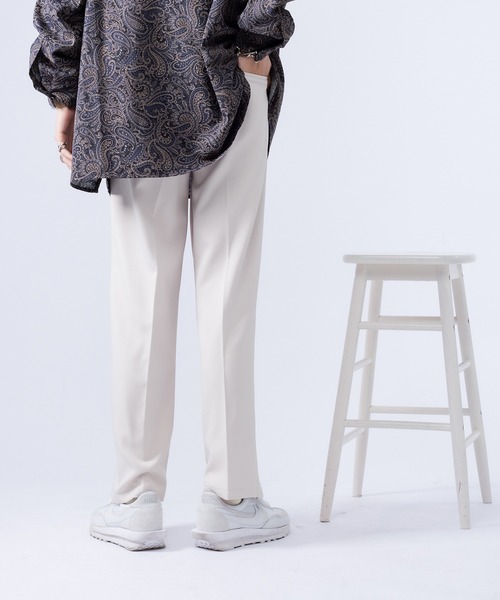 kutir（クティール）の「着回し抜群2タックストレートパンツ（その他パンツ・メンズ・ブラック/パープル/オフホワイト/ダークブルー・SMALL/MEDIUM/LARGE）」の10枚目の写真