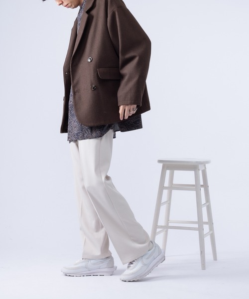 kutir（クティール）の「着回し抜群2タックストレートパンツ（その他パンツ・メンズ・ブラック/パープル/オフホワイト/ダークブルー・SMALL/MEDIUM/LARGE）」の13枚目の写真