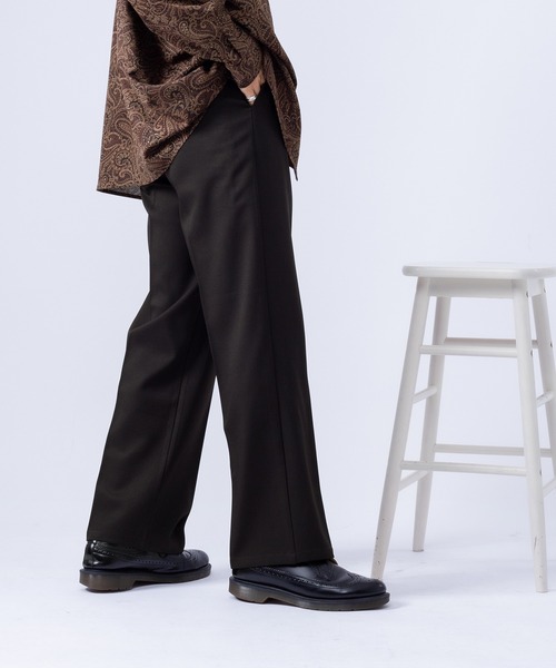 kutir（クティール）の「着回し抜群2タックストレートパンツ（その他パンツ・メンズ・ブラック/パープル/オフホワイト/ダークブルー・SMALL/MEDIUM/LARGE）」の22枚目の写真