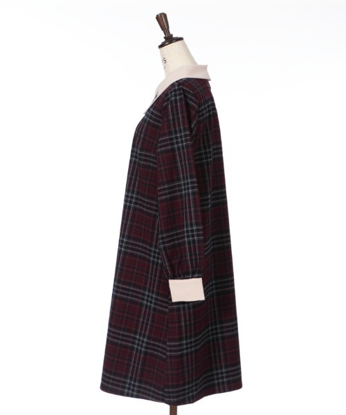 axes femme（アクシーズファム）の「チェック柄サックワンピース
