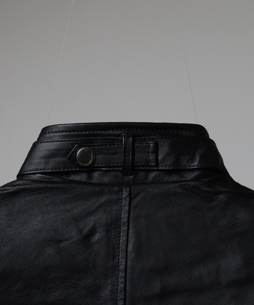 EVOLUTION（エボリューション）の「【EVOLUTION】レザーライダーズブルゾン（ライダースジャケット・メンズ・ブラウン/ブラック・M/L/2L）」の16枚目の写真