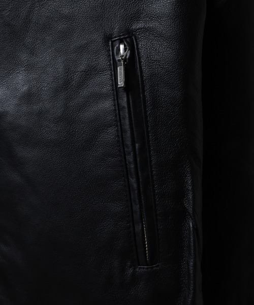 EVOLUTION（エボリューション）の「【EVOLUTION】レザーライダーズブルゾン（ライダースジャケット・メンズ・ブラウン/ブラック・M/L/2L）」の7枚目の写真