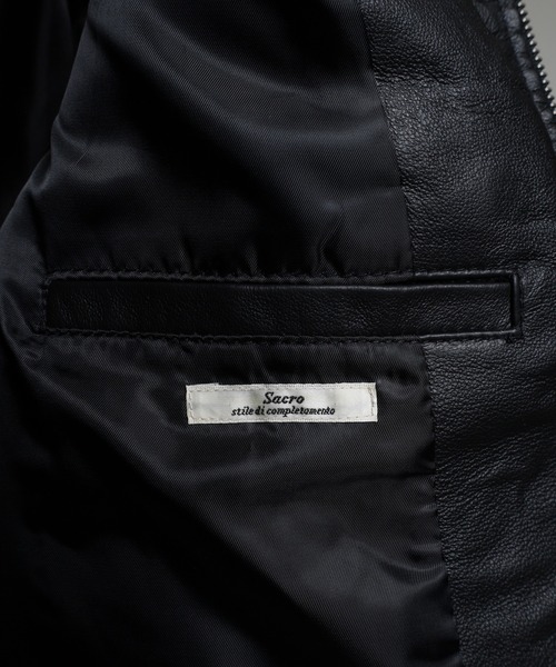 EVOLUTION（エボリューション）の「【EVOLUTION】レザーライダーズブルゾン（ライダースジャケット・メンズ・ブラウン/ブラック・M/L/2L）」の18枚目の写真