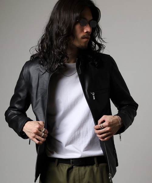 EVOLUTION（エボリューション）の「【EVOLUTION】レザーライダーズブルゾン（ライダースジャケット・メンズ・ブラウン/ブラック・M/L/2L）」の21枚目の写真