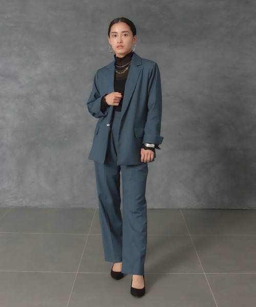 AULI(アウリィ)の「【低身長向けサイズ】ロングテーラードジャケット(テーラードジャケット・レディース・パープル/ブルー/ブラック・XS/S)」の22枚目の写真