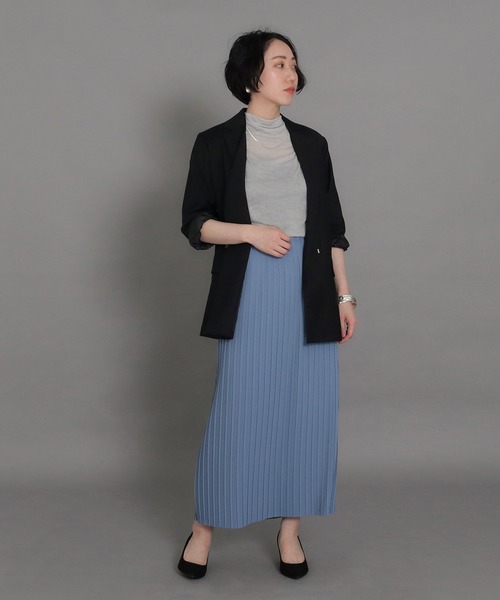 AULI(アウリィ)の「【低身長向けサイズ】ロングテーラードジャケット(テーラードジャケット・レディース・パープル/ブルー/ブラック・XS/S)」の8枚目の写真