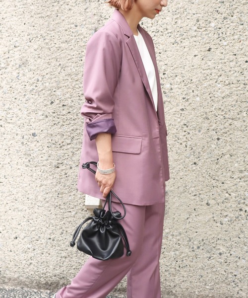 AULI(アウリィ)の「【低身長向けサイズ】ロングテーラードジャケット(テーラードジャケット・レディース・パープル/ブルー/ブラック・XS/S)」の10枚目の写真