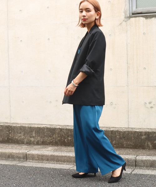 AULI(アウリィ)の「【低身長向けサイズ】ロングテーラードジャケット(テーラードジャケット・レディース・パープル/ブルー/ブラック・XS/S)」の17枚目の写真