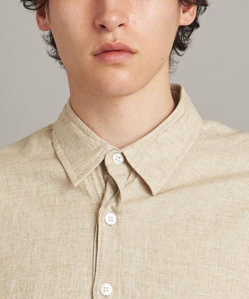 Steven Alan（スティーブンアラン）の「＜Steven Alan＞ LEGGIUNO/LNN REVERSE SEAM SHORT SLEEVE SHIRT-LOOSE/シャツ（シャツ/ブラウス・メンズ・ベージュ・S/M/XL/L）」の17枚目の写真