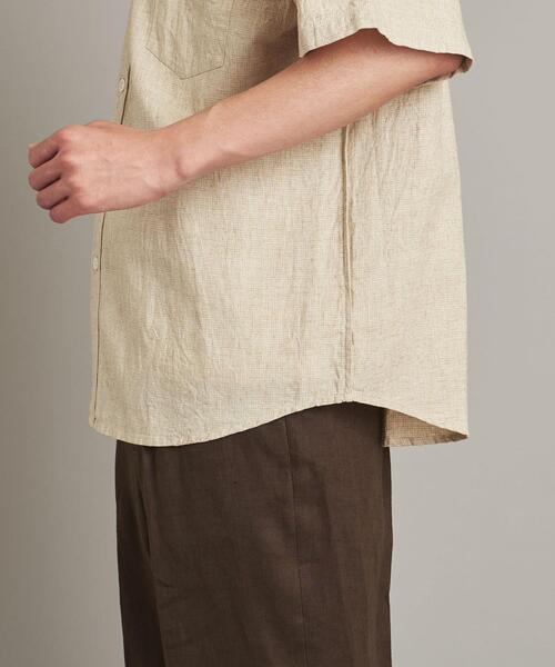 Steven Alan（スティーブンアラン）の「＜Steven Alan＞ LEGGIUNO/LNN REVERSE SEAM SHORT SLEEVE SHIRT-LOOSE/シャツ（シャツ/ブラウス・メンズ・ベージュ・S/M/XL/L）」の19枚目の写真