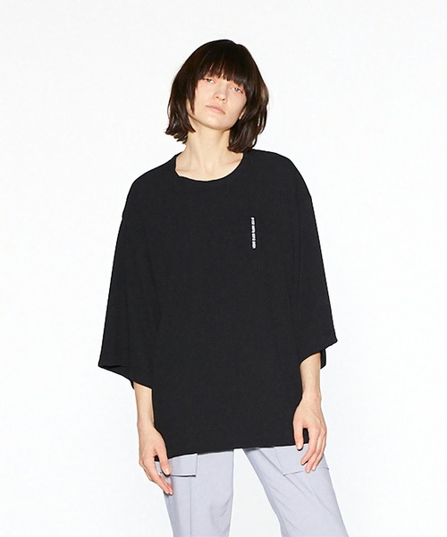 SHAREEF(シャリーフ)の「GEORGETTE JQ BIG-T(Tシャツ/カットソー・メンズ・ブラック/チャコールグレー/グレイッシュベージュ/ホワイト系その他・2/1/3)」の12枚目の写真