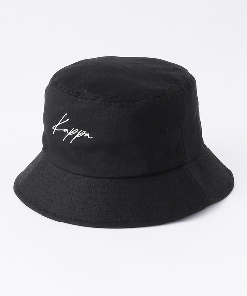 Kappa（カッパ）の「Kappa / カッパ 別注 ワンポイント ロゴ刺繍 ツイルバケットハット/ベルハット（ハット・メンズ・ブラック/オフホワイト/ベージュ・FREE）」の5枚目の写真