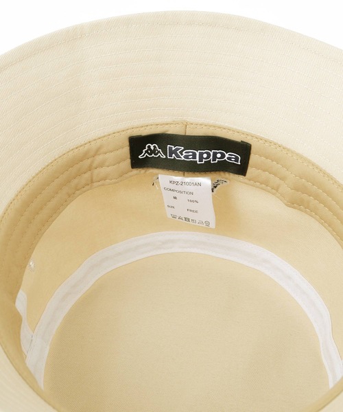 Kappa（カッパ）の「Kappa / カッパ 別注 ワンポイント ロゴ刺繍 ツイルバケットハット/ベルハット（ハット・メンズ・ブラック/オフホワイト/ベージュ・FREE）」の12枚目の写真