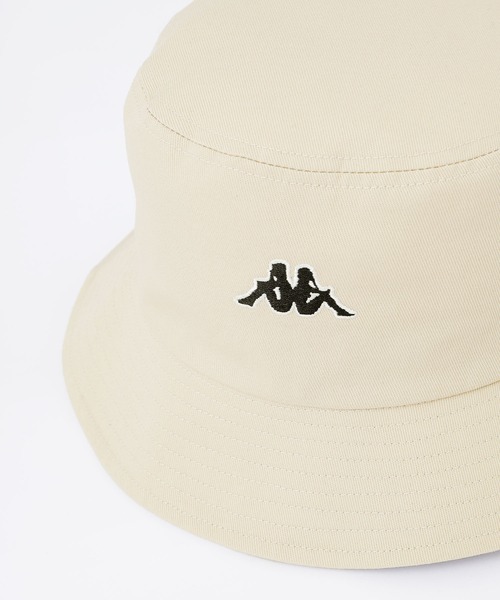 Kappa（カッパ）の「Kappa / カッパ 別注 ワンポイント ロゴ刺繍 ツイルバケットハット/ベルハット（ハット・メンズ・ブラック/オフホワイト/ベージュ・FREE）」の10枚目の写真