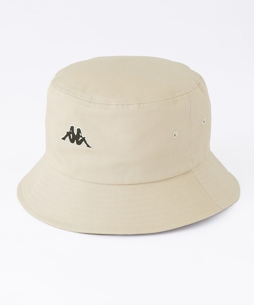 Kappa（カッパ）の「Kappa / カッパ 別注 ワンポイント ロゴ刺繍 ツイルバケットハット/ベルハット（ハット・メンズ・ブラック/オフホワイト/ベージュ・FREE）」の13枚目の写真