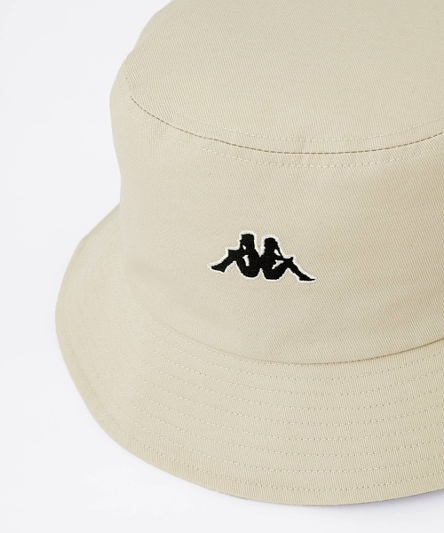 Kappa（カッパ）の「Kappa / カッパ 別注 ワンポイント ロゴ刺繍 ツイルバケットハット/ベルハット（ハット・メンズ・ブラック/オフホワイト/ベージュ・FREE）」の15枚目の写真