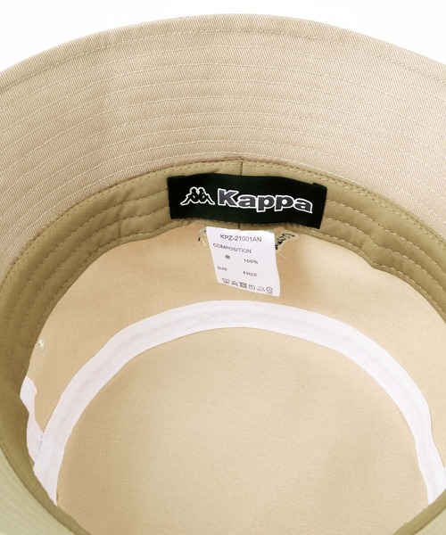 Kappa（カッパ）の「Kappa / カッパ 別注 ワンポイント ロゴ刺繍 ツイルバケットハット/ベルハット（ハット・メンズ・ブラック/オフホワイト/ベージュ・FREE）」の17枚目の写真