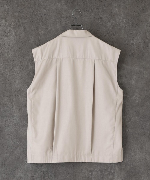 act'm（アクトム）の「テーラードカラー オーバーサイズ ジレベスト（ベスト・メンズ・ブラック/チョコ/グレイッシュベージュ・S/M/L）」の10枚目の写真