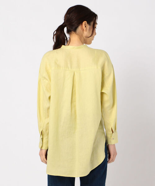 fredy repit（フレディレピ）の「[新色追加]リネンバンドカラーシャツ（シャツ/ブラウス・レディース・アイボリー/ホワイト系その他4/ブラウン/ブラウン系その他/ライトブルー/イエロー系その他/グリーン/ピンク・38）」の16枚目の写真