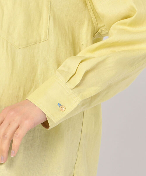 fredy repit（フレディレピ）の「[新色追加]リネンバンドカラーシャツ（シャツ/ブラウス・レディース・アイボリー/ホワイト系その他4/ブラウン/ブラウン系その他/ライトブルー/イエロー系その他/グリーン/ピンク・38）」の14枚目の写真