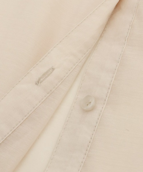 Pierrot(ピエロ)の「シアーロングシャツワンピース(シャツワンピース・レディース・アイボリー/ライトベージュ/ミント・M/L)」の11枚目の写真