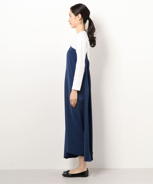HeRIN.CYE ヘリンドットサイ　レイヤードドレス　ワンピース　ネイビー HeRIN.CYE（ヘリンドットサイ）の「Layered dress レイヤード