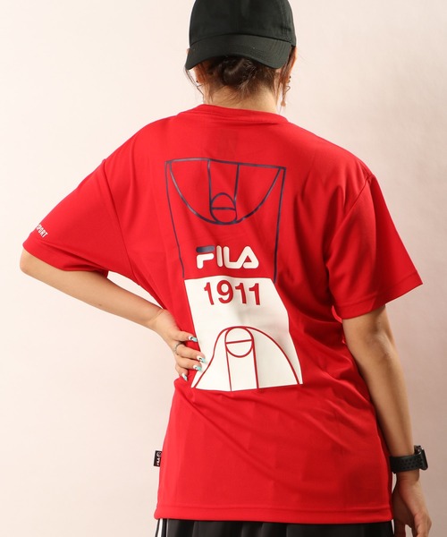 FILA HERITAGE（フィラヘリテージ）の「FILA HERITAGE×Akita Northernn Happinets 吸水速乾バスケットボール半袖グラフィックTシャツ（Tシャツ/カットソー・メンズ・ブルー系その他/ブラック系その他/ホワイト系その他/イエロー/イエロー系その他/ホワイト系その他2/ホワイト系その他3/ブラック系その他2/ブルー系その他2/レッド/ネイビー/ブラック/ホワイト・M/L/XL/S）」の13枚目の写真