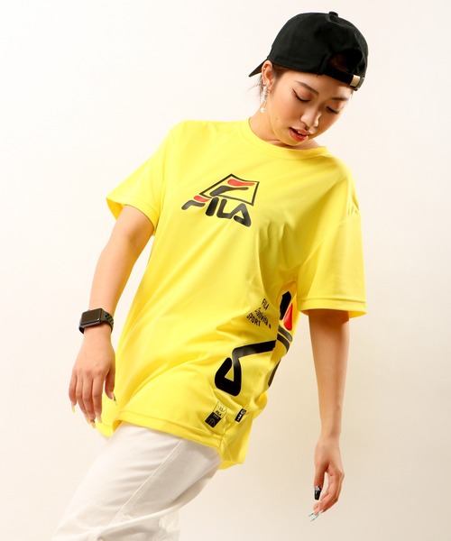 FILA HERITAGE（フィラヘリテージ）の「FILA HERITAGE×Akita Northernn Happinets 吸水速乾バスケットボール半袖グラフィックTシャツ（Tシャツ/カットソー・メンズ・ブルー系その他/ブラック系その他/ホワイト系その他/イエロー/イエロー系その他/ホワイト系その他2/ホワイト系その他3/ブラック系その他2/ブルー系その他2/レッド/ネイビー/ブラック/ホワイト・M/L/XL/S）」の11枚目の写真