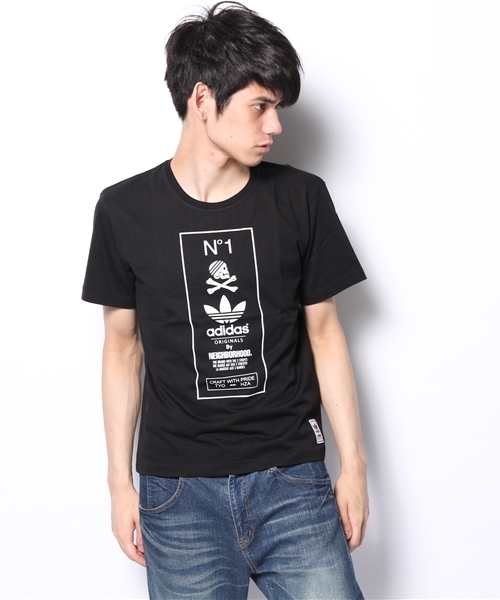 adidas Originals(アディダスオリジナルス)の「NH GRAPHIC-T 1 S09888(Tシャツ/カットソー・メンズ・ホワイト/ブラック・X-LARGE/LARGE/SMALL/MEDIUM)」の7枚目の写真