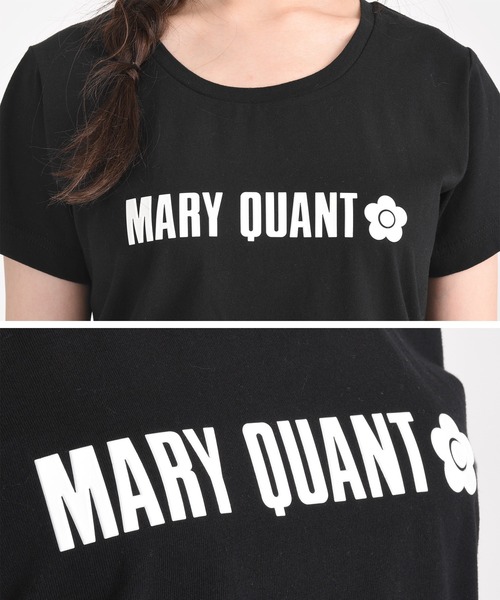 【MARY QUANT】ロゴプリント Tシャツ MARY QUANT tシャツ マリークワント mary quant ユニフォーム