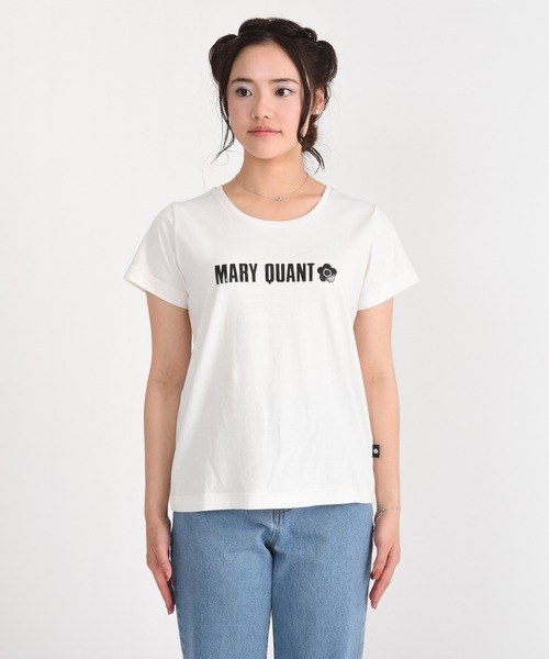 MARY QUANT - マリークワント　ロゴプリントカットソー　ホワイト MARY QUANT（マリークワント）の「フクレロゴプリント Tシャツ