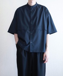 y/m by kitsune | バンドカラーフラップシャツ(シャツ/ブラウス)