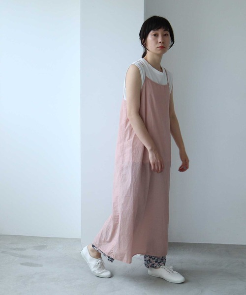 【yuni】ユニ　40/2D コットンキュプラコーマフレンチスリーブワンピース yuni（ユニ ）の「○40/2D コットンキュプラ コーマ フレンチ
