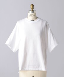 ブラミンク BLAMINK ワイドTシャツ 7914-299-0012 ホワイト サイズ：3 BLAMINK(ブラミンク) クルーネックギャザーショートスリーブ7917