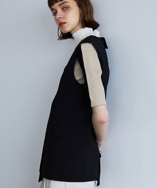 UNITED TOKYO（ユナイテッドトウキョウ）の「ドライトロアシメベスト（ベスト・レディース・ブラック/ブルー・FREE）」の10枚目の写真