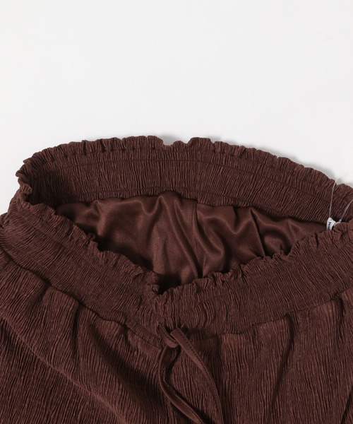 GLOBAL WORK（グローバルワーク）の「楊柳プリーツイージーパンツ/947190（その他パンツ・レディース・グレー系その他/ブラウン/ラベンダー/ブラック・MEDIUM/LARGE）」の6枚目の写真